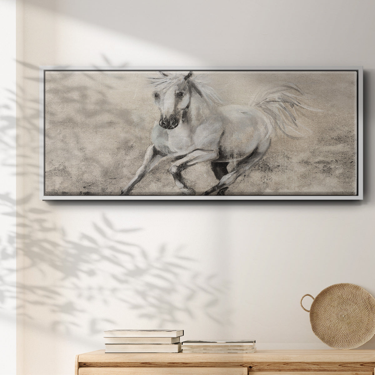 Majestic Stallion II - Floater Framed Canvas Print