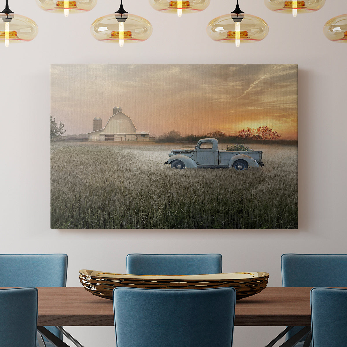 Evening Farm - Canvas Art Print