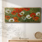 Poppy Symphony - Floater Framed Canvas Print