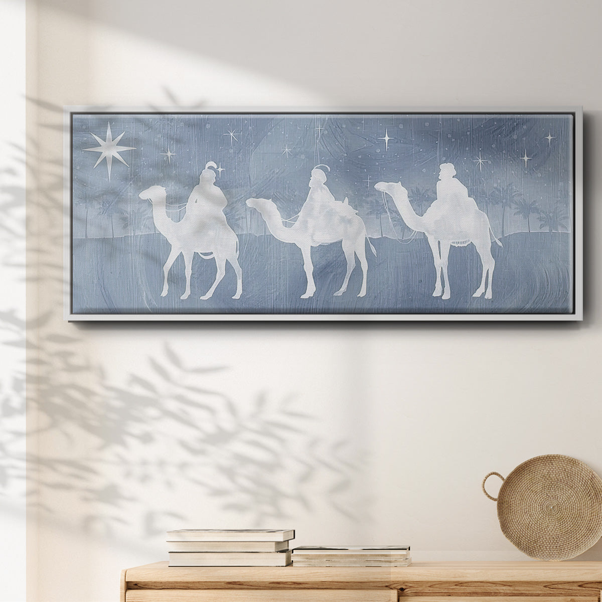 Star of Bethlehem Collection D - Floater Framed Canvas Print