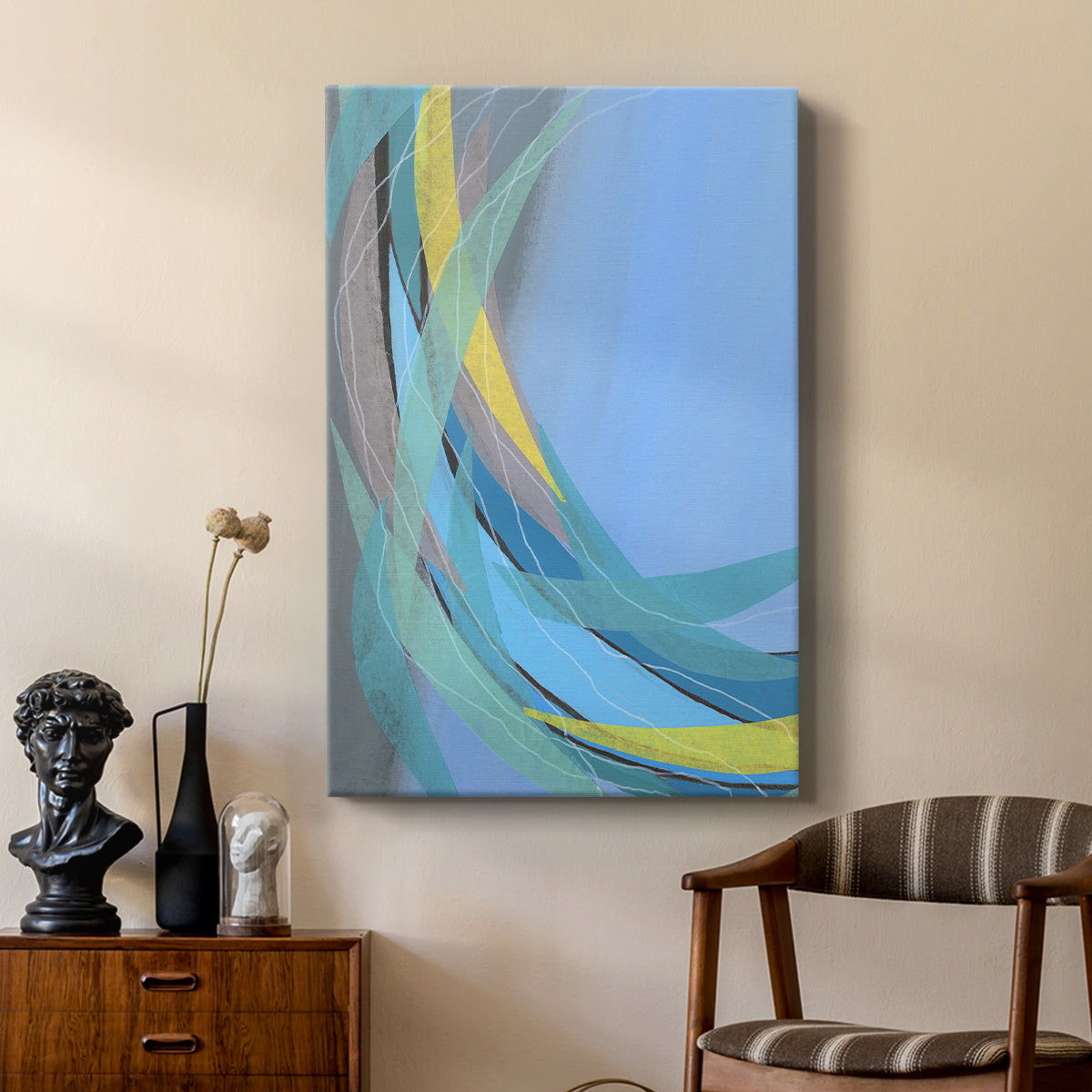 Circulating Flow I - Canvas Art Print