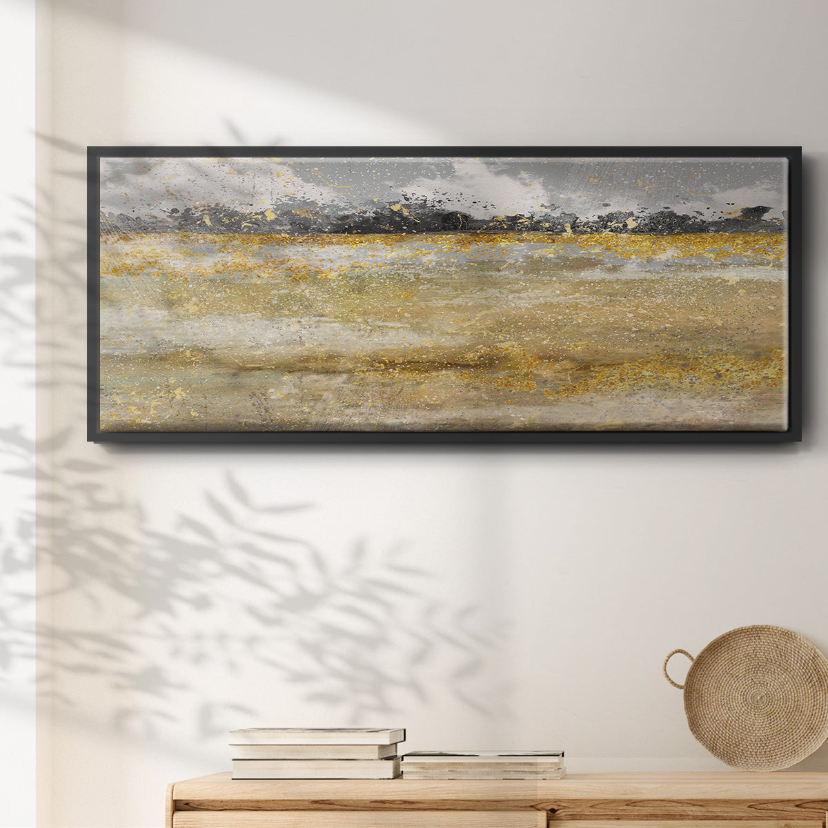 Meadow Shimmer I - Floater Framed Canvas Print
