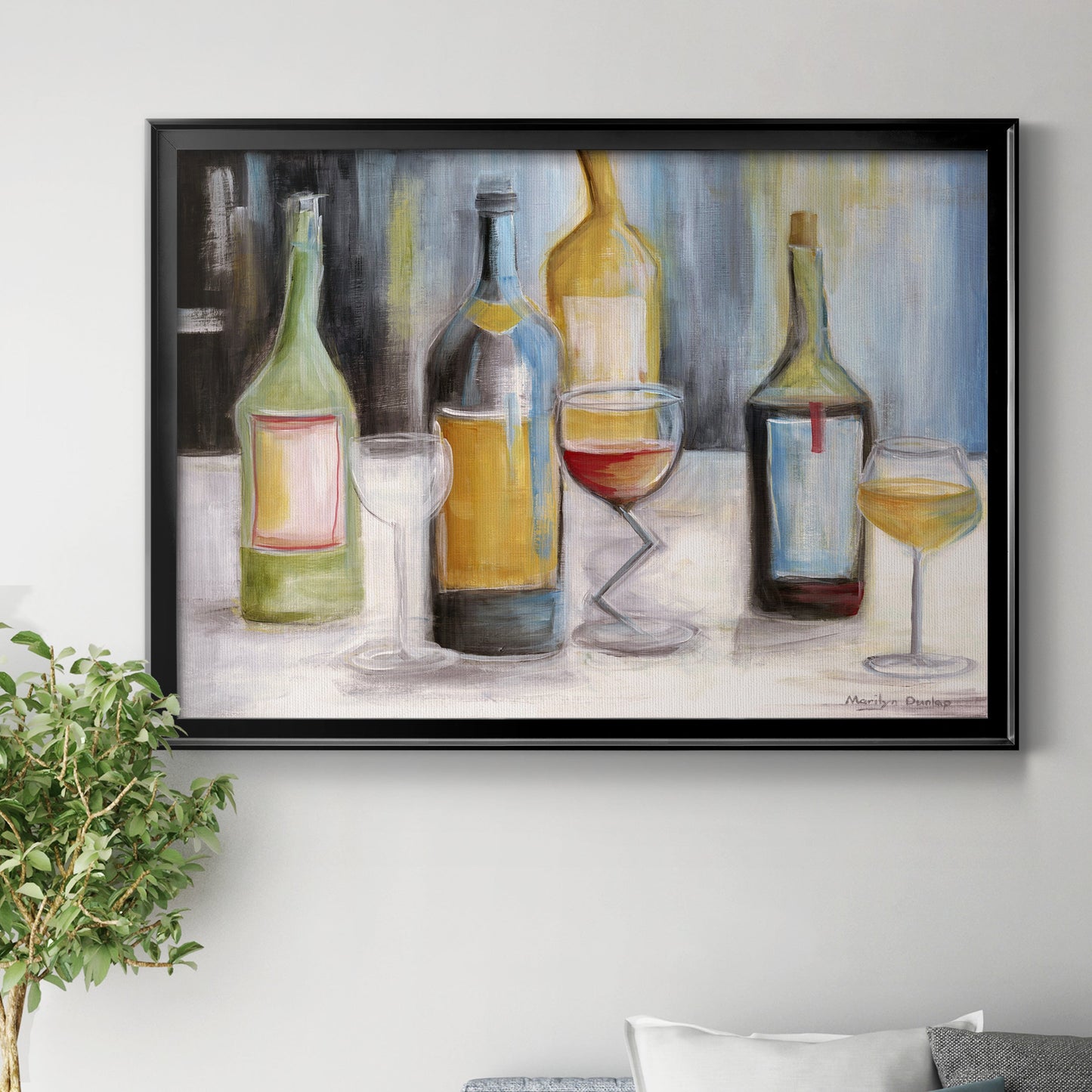 Wine Tasting Premium Classic Framed Canvas - Ready to Hang