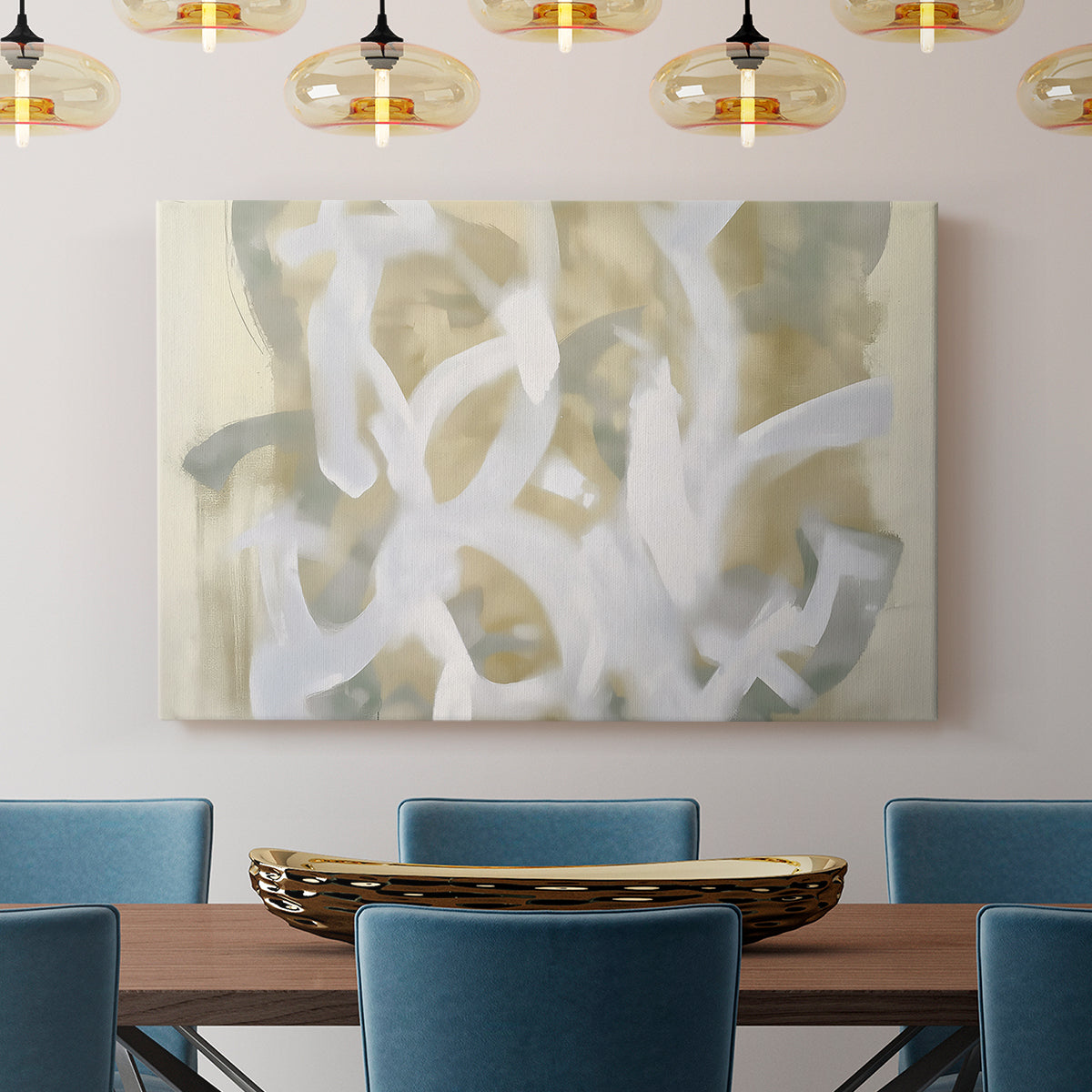 Grey and Gold Abstract CLXIII - Canvas Art Print