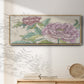 Peony Blooms I - Floater Framed Canvas Print