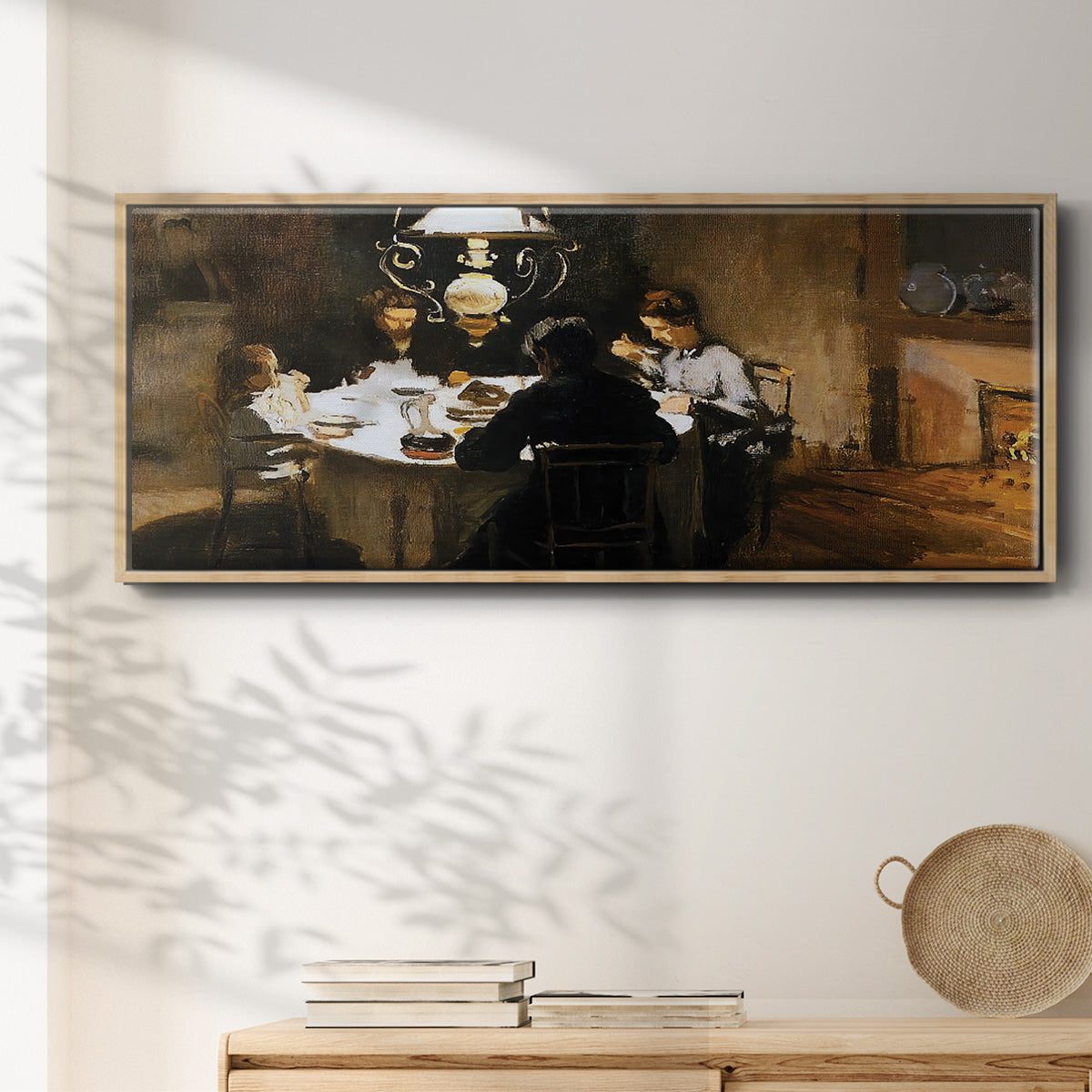 The Dinner, 1868 - Floater Framed Canvas Print