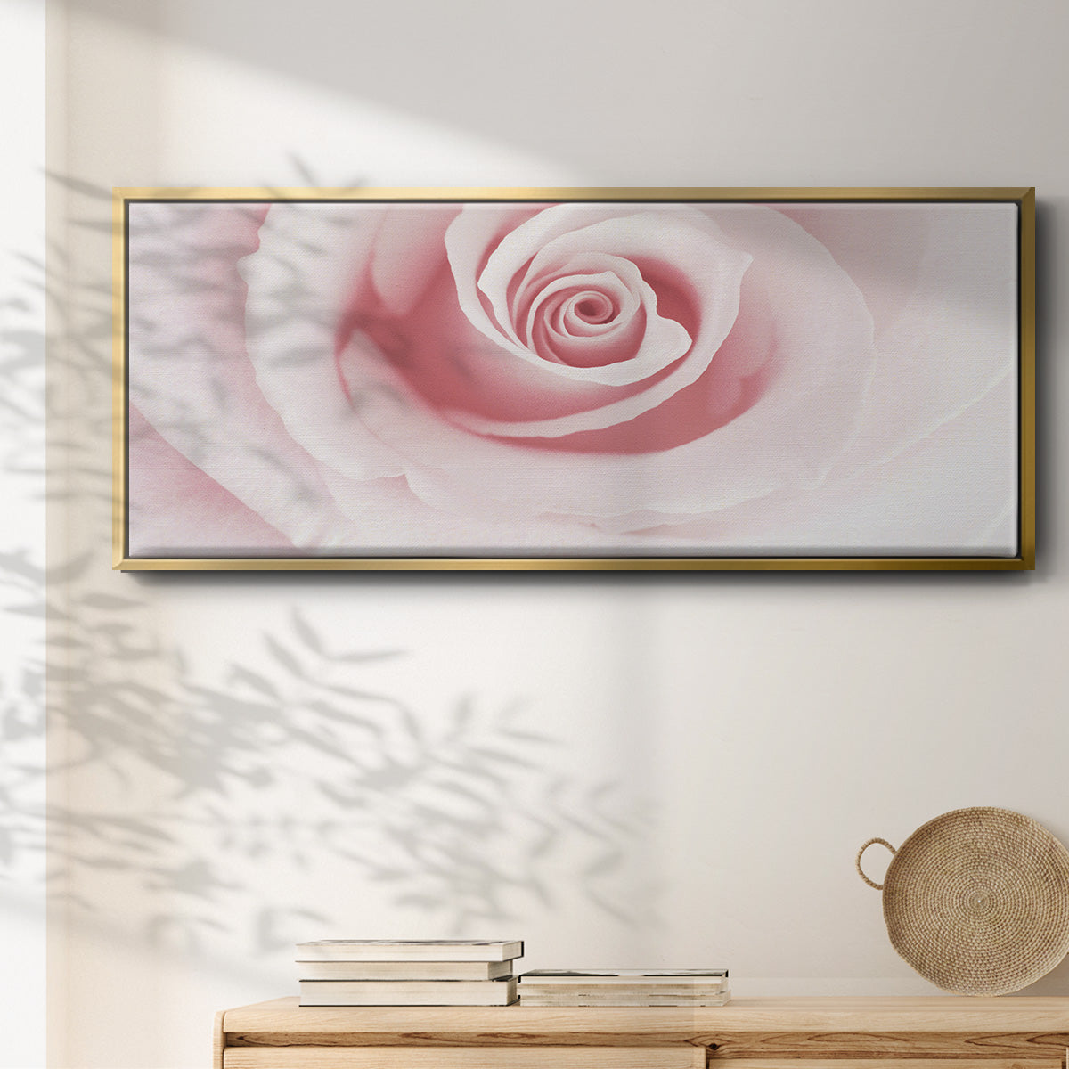 Rose Embrace - Floater Framed Canvas Print