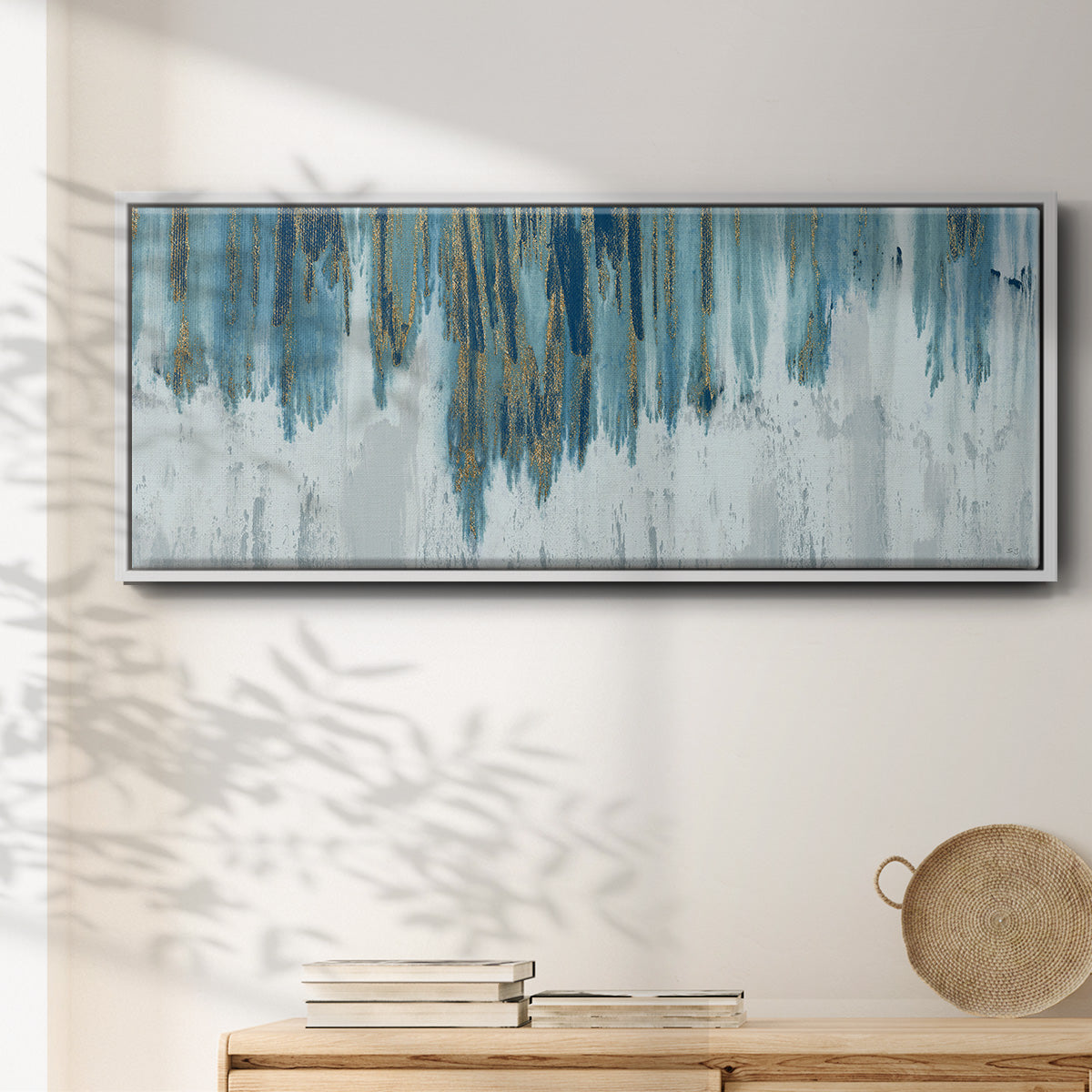 Soft Summer Night - Floater Framed Canvas Print