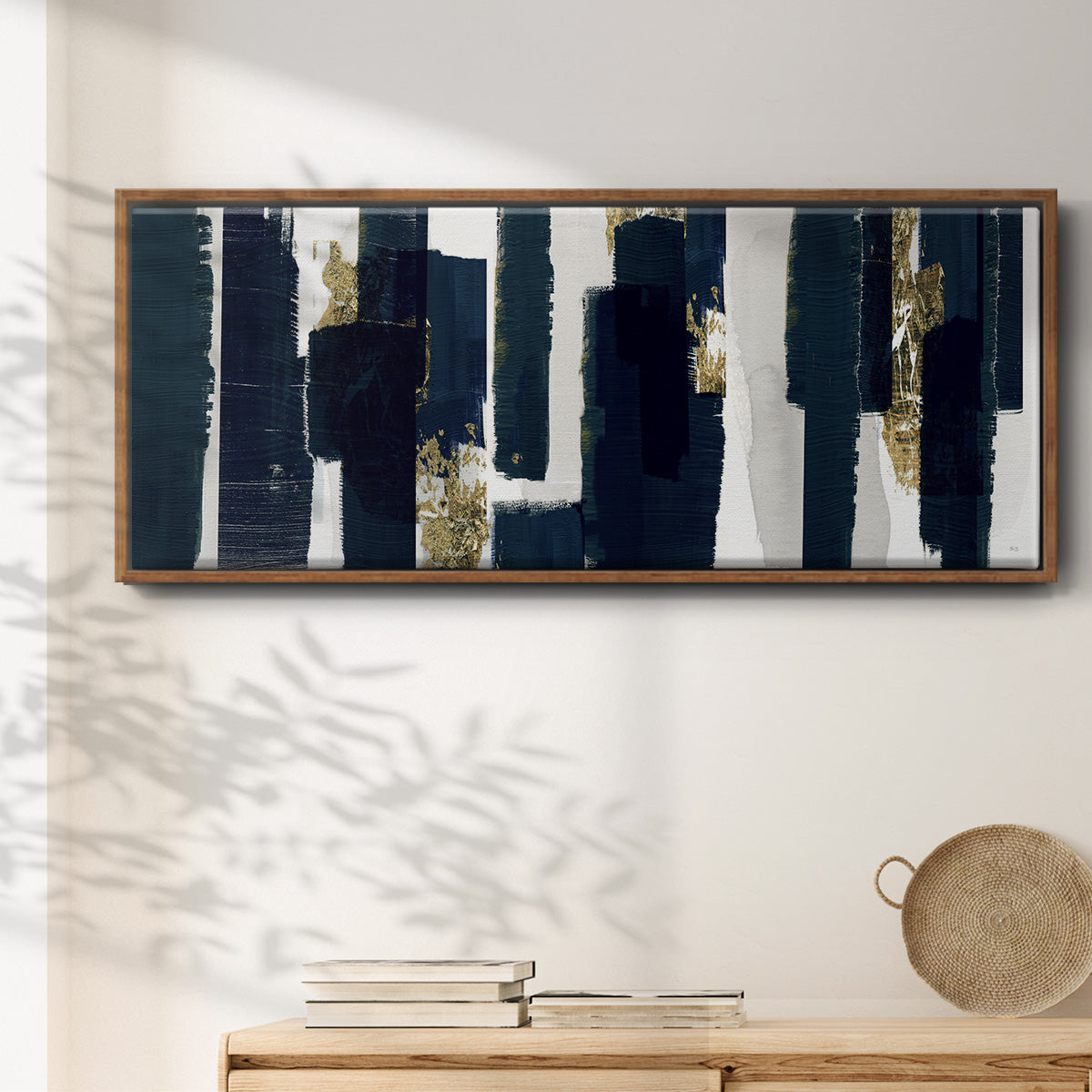 Brooklyn Walk - Floater Framed Canvas Print