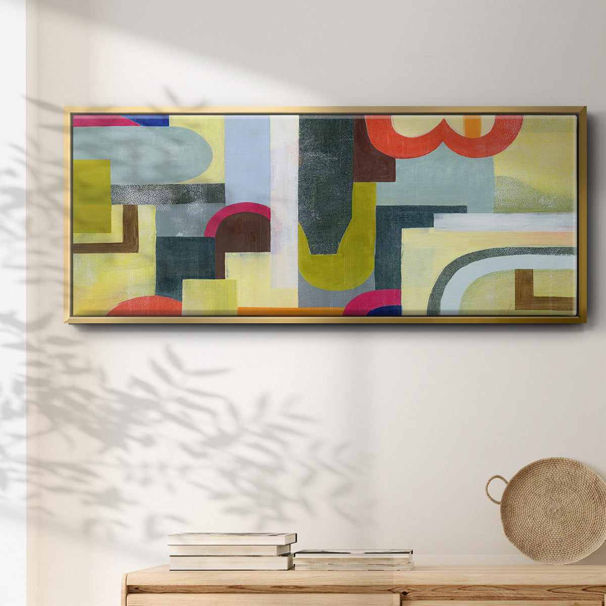 City of Rainbows III - Floater Framed Canvas Print