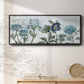 Vintage Shades of Blue - Floater Framed Canvas Print