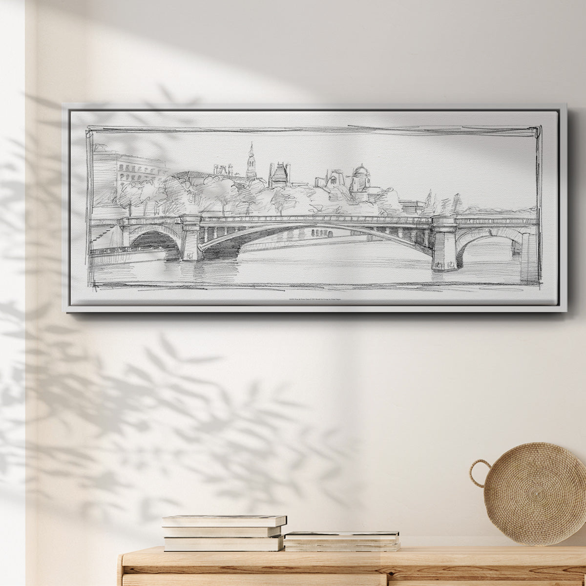 Pont de Notre Dame - Floater Framed Canvas Print