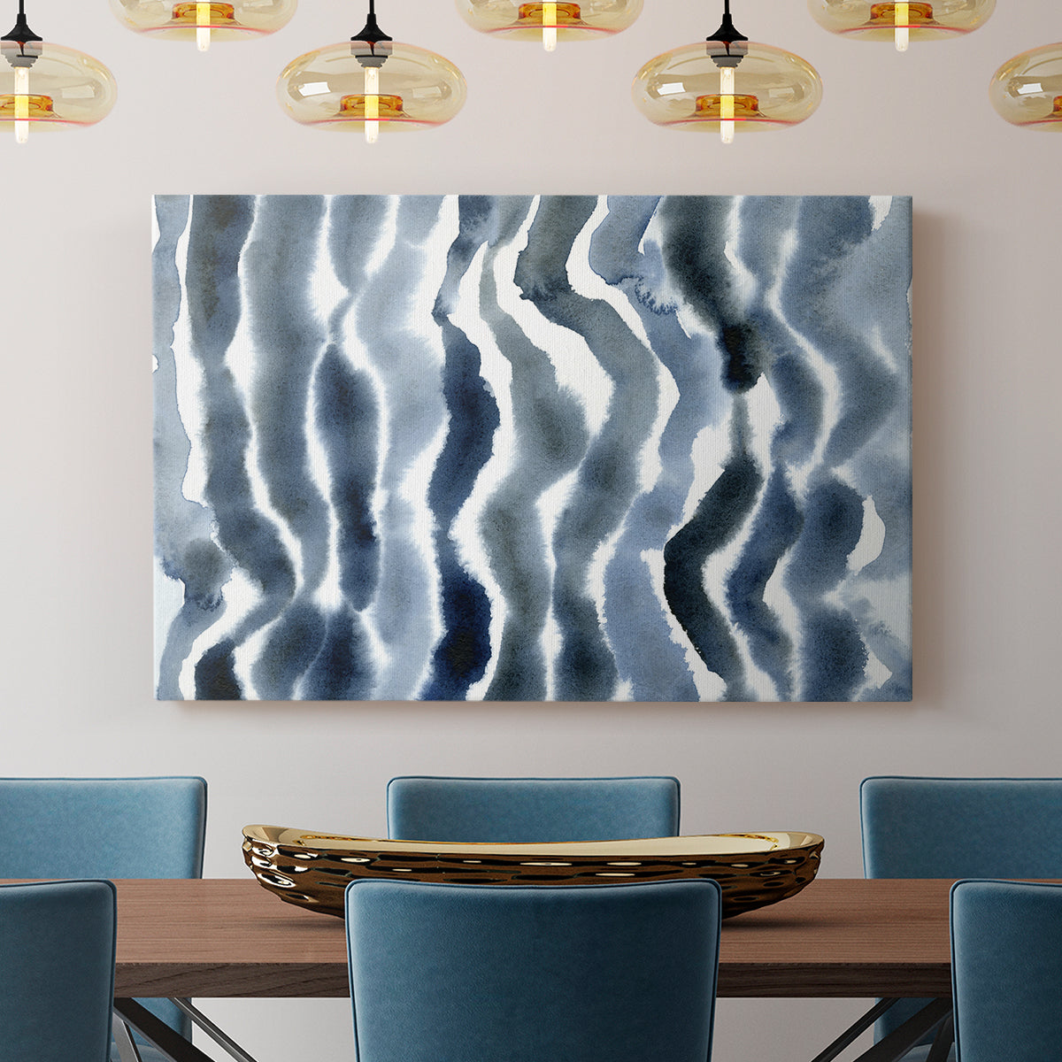 True Blue Wave II - Canvas Art Print
