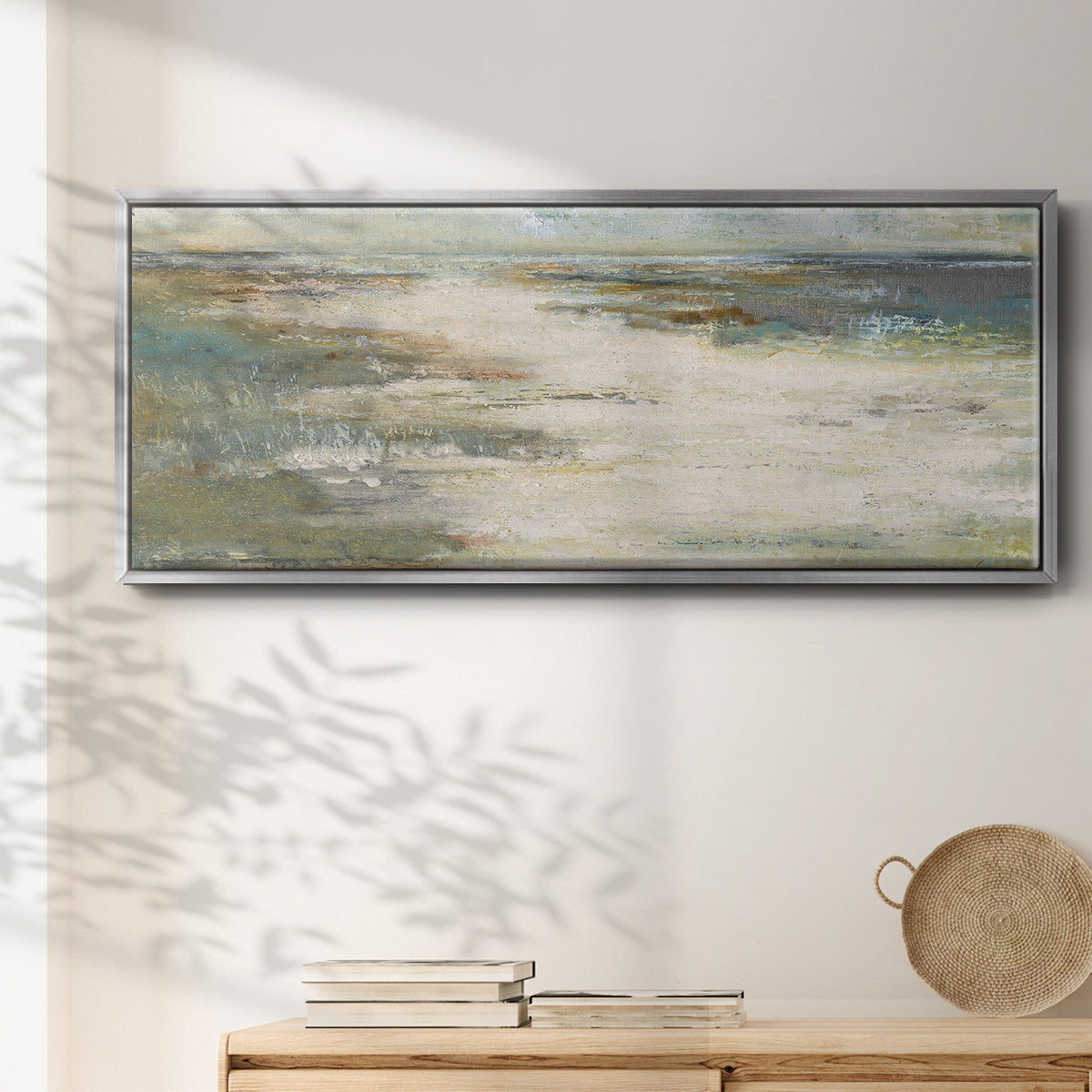 Misty Coast - Floater Framed Canvas Print
