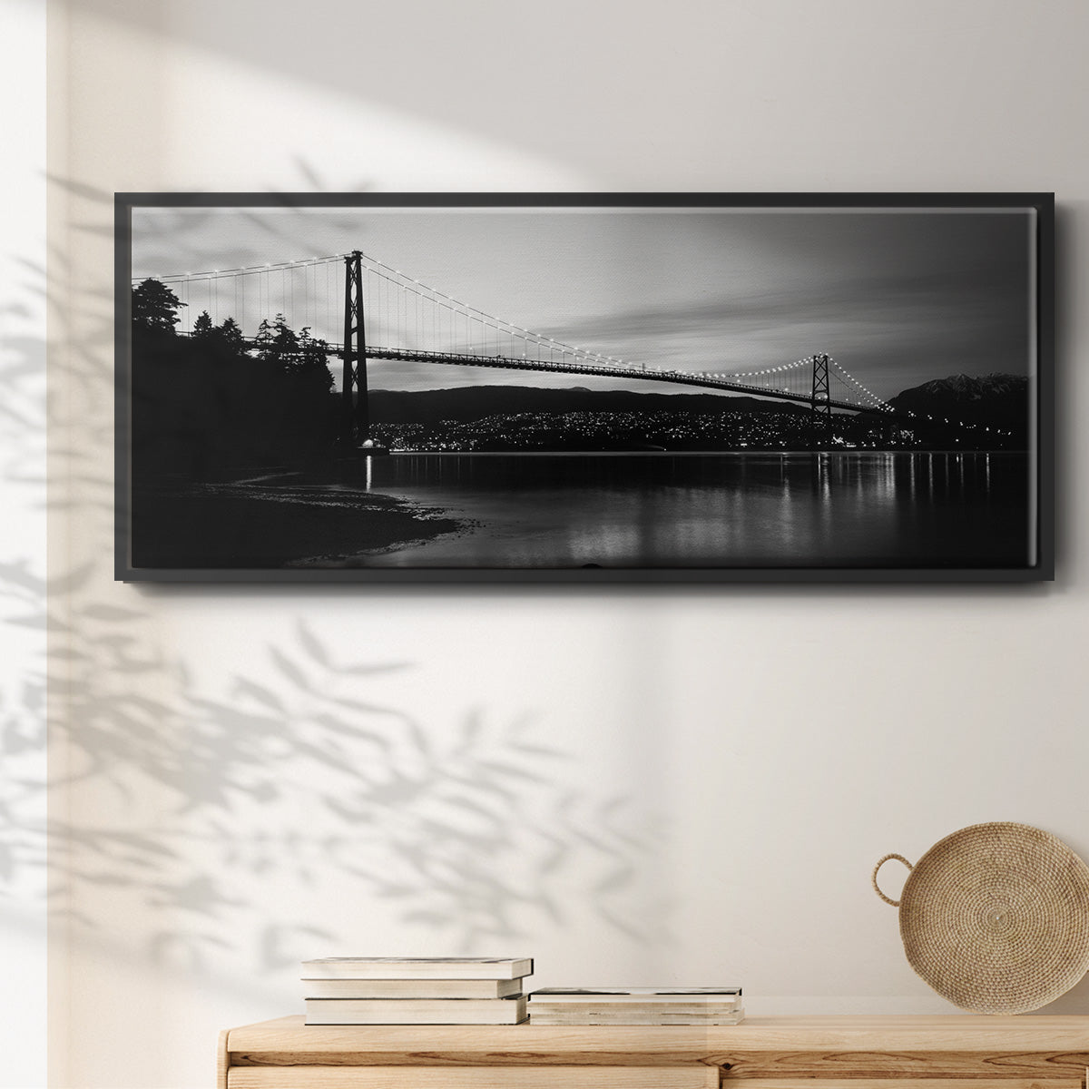 Lions Gate Inlet - Floater Framed Canvas Print