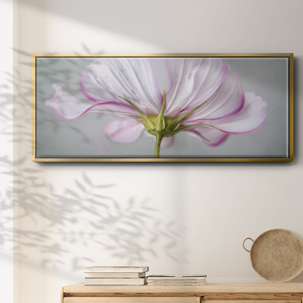 Textured Floral - Floater Framed Canvas Print