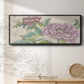 Peony Blooms I - Floater Framed Canvas Print