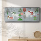 Stars & Snowflakes Collection D - Floater Framed Canvas Print