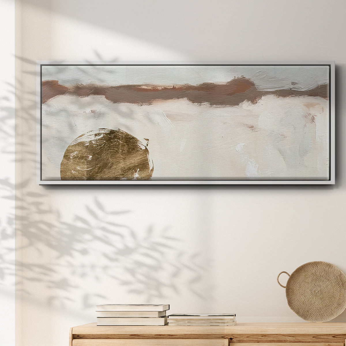 Winter Medallion I - Floater Framed Canvas Print