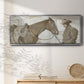 Work Friends I - Floater Framed Canvas Print