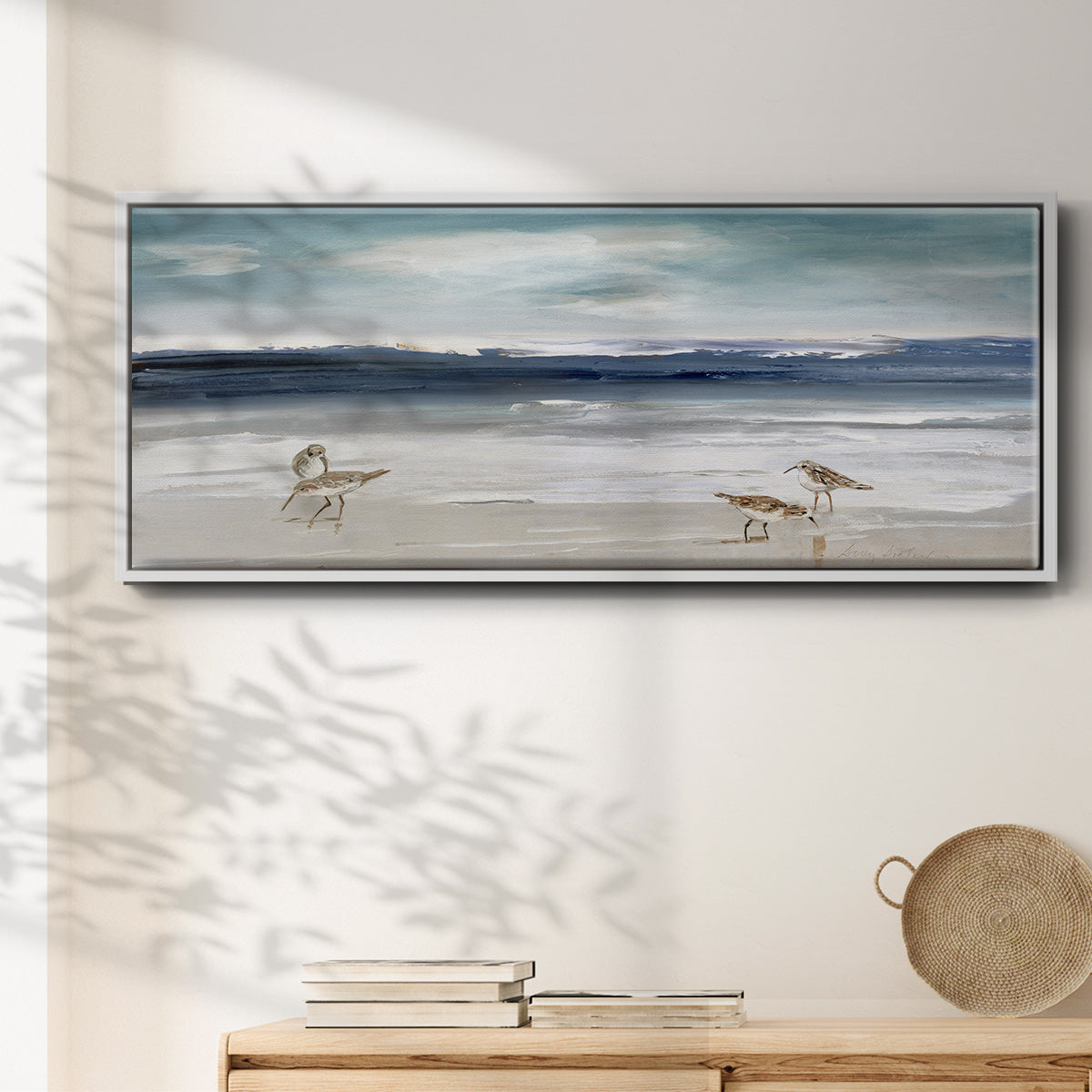 Sandpiper Bay - Floater Framed Canvas Print