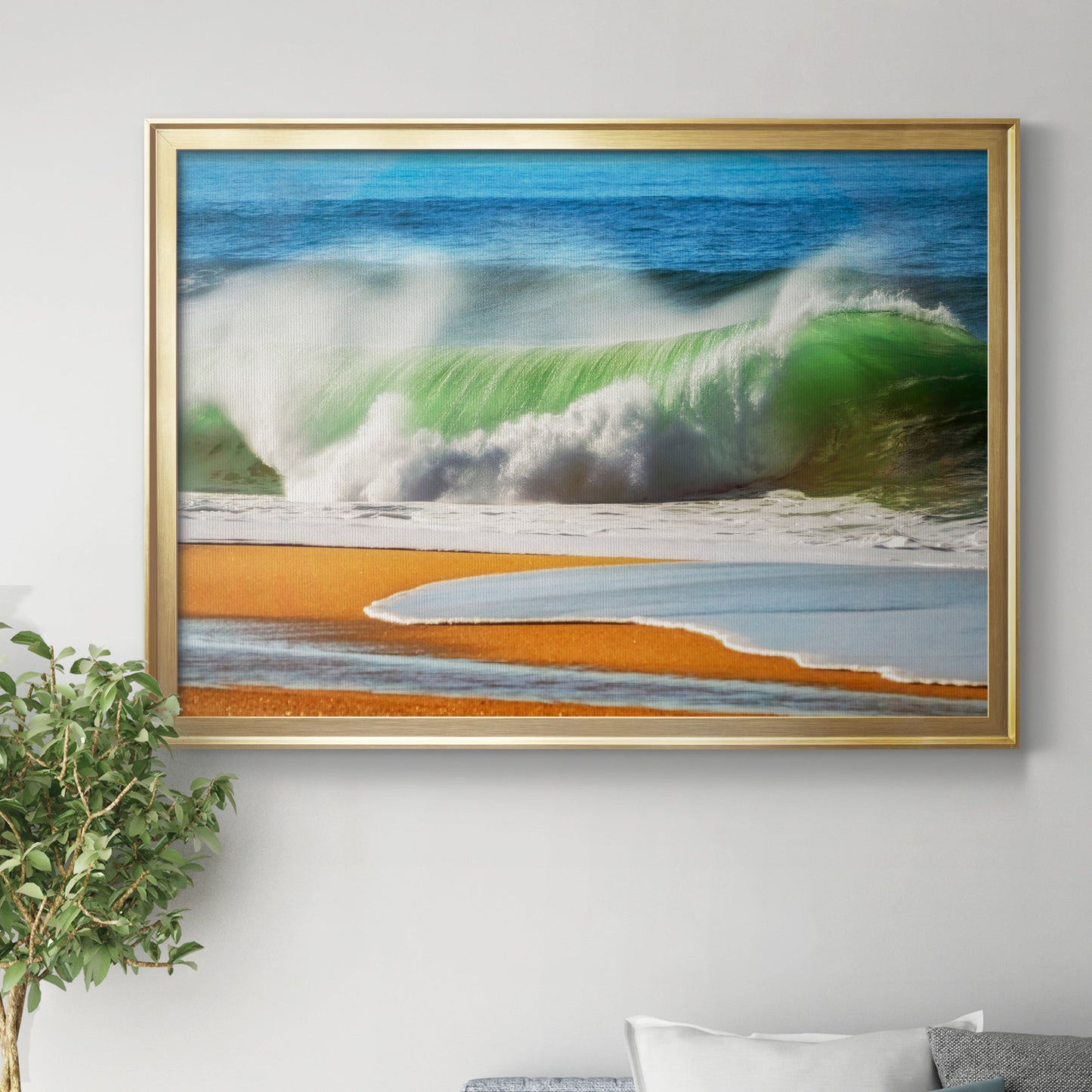 The Wave Premium Classic Framed Canvas - Ready to Hang