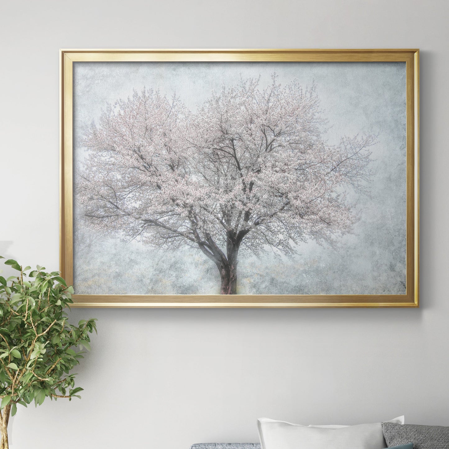A Feel of Spring II - Modern Framed Canvas Print