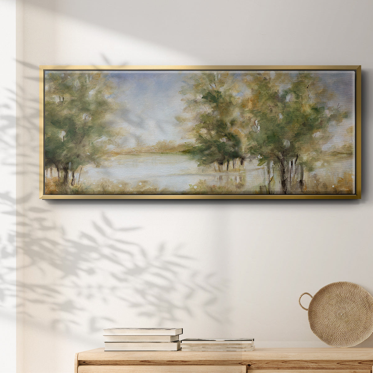 Waterway Grove - Floater Framed Canvas Print