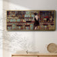 Elegant in Black - Floater Framed Canvas Print