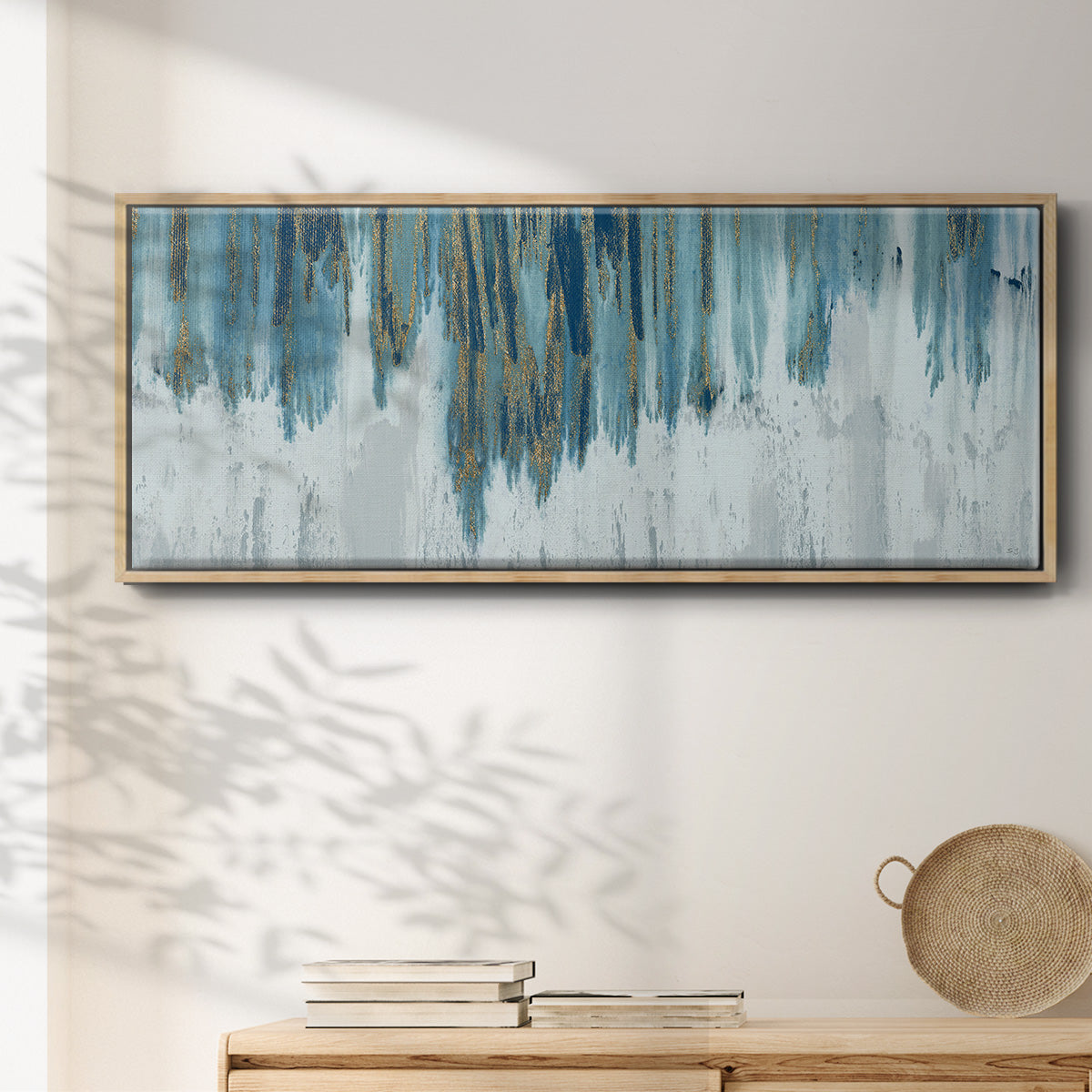 Soft Summer Night - Floater Framed Canvas Print