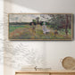Promenade a Argenteuil, 1875 - Floater Framed Canvas Print