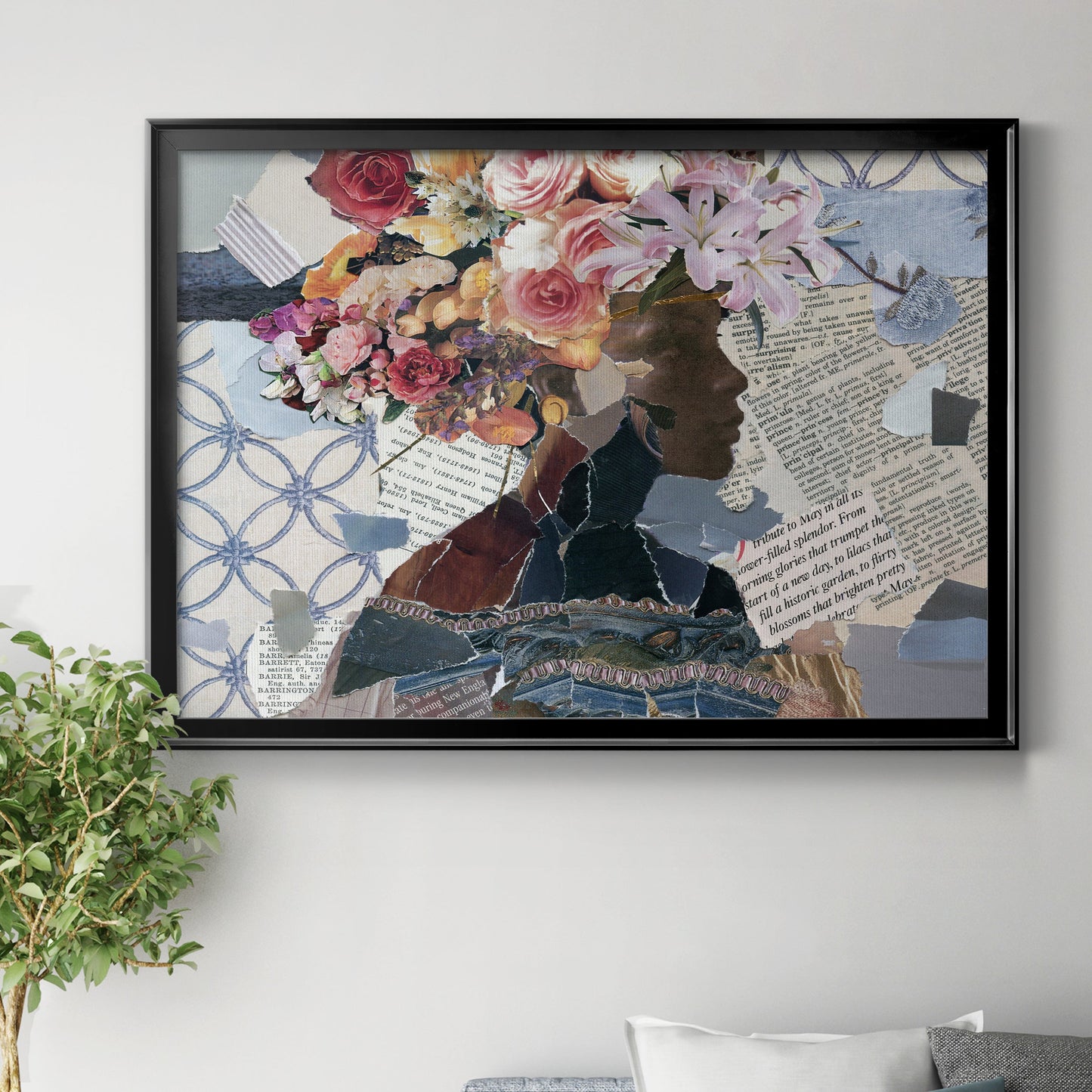 Contemplation I - Modern Framed Canvas Print