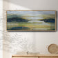 Lime Strata II - Floater Framed Canvas Print