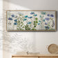 Blue Meadow - Floater Framed Canvas Print