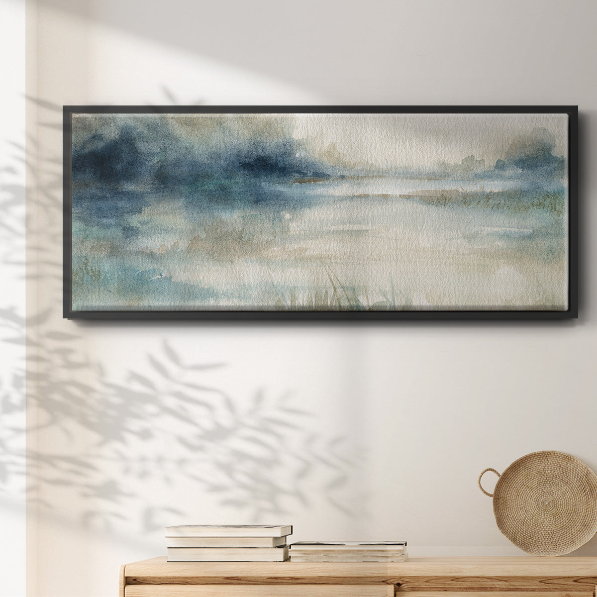 Still Evening Waters II - Floater Framed Canvas Print