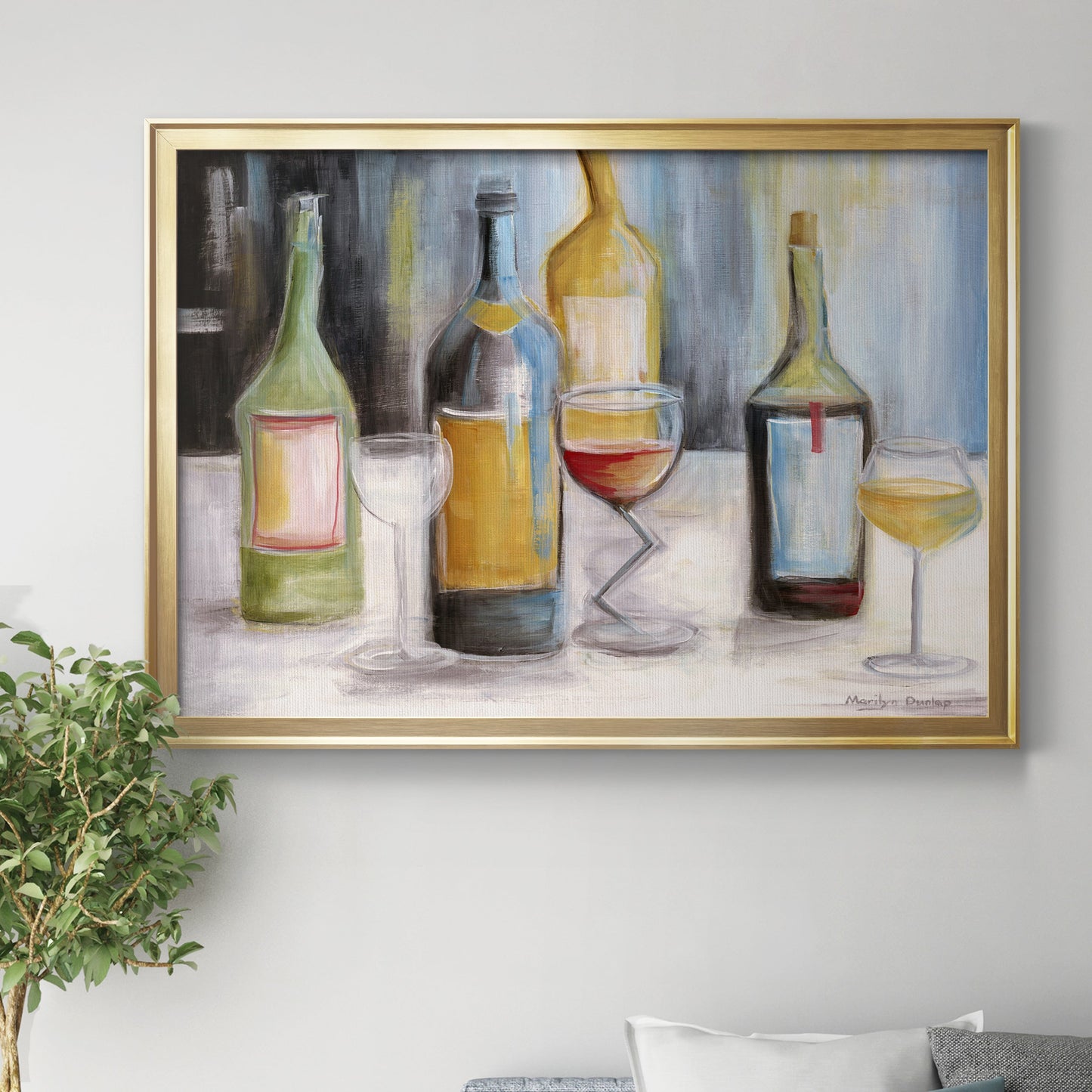 Wine Tasting Premium Classic Framed Canvas - Ready to Hang