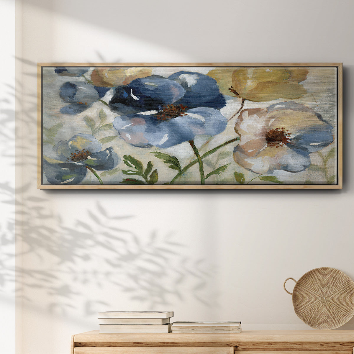 Winter Blooms - Floater Framed Canvas Print