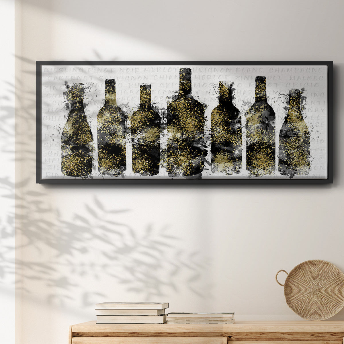 Wine Selection - Floater Framed Canvas Print