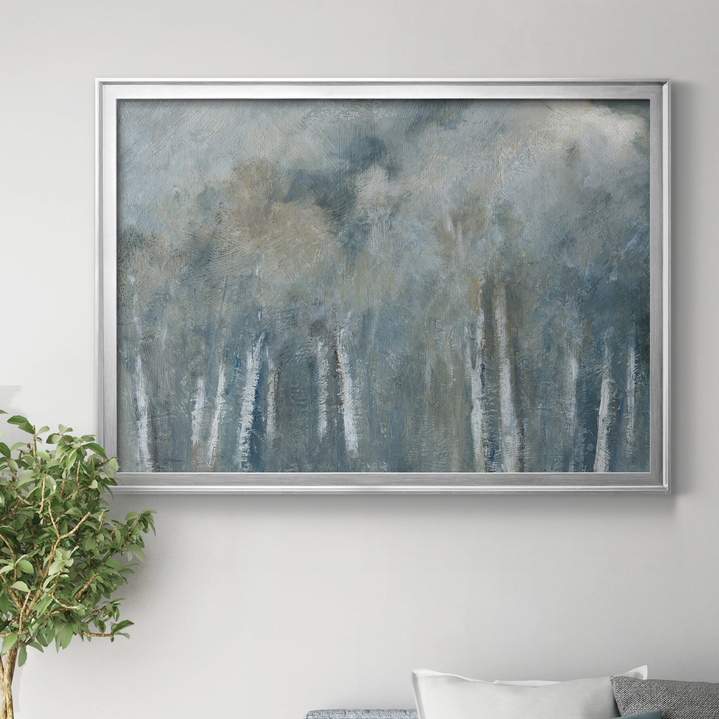 Birch Solitude Premium Classic Framed Canvas - Ready to Hang