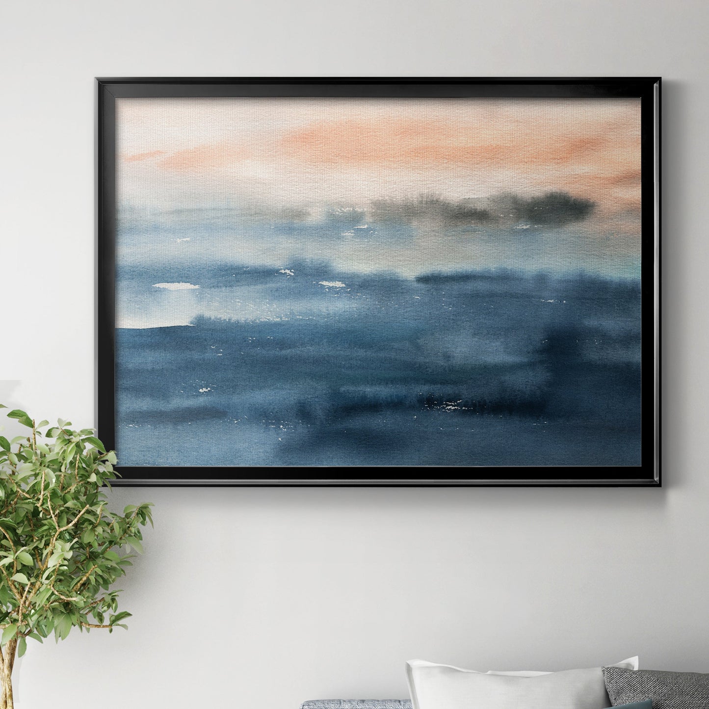 Lake Sunrise Premium Classic Framed Canvas - Ready to Hang