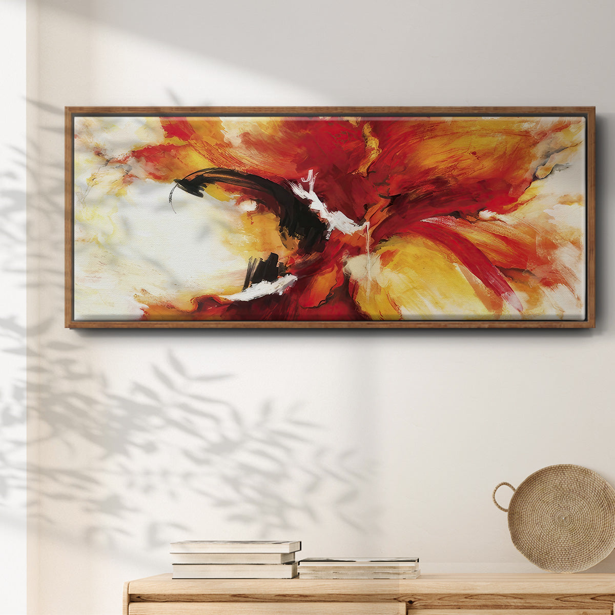 The Phoenix - Floater Framed Canvas Print