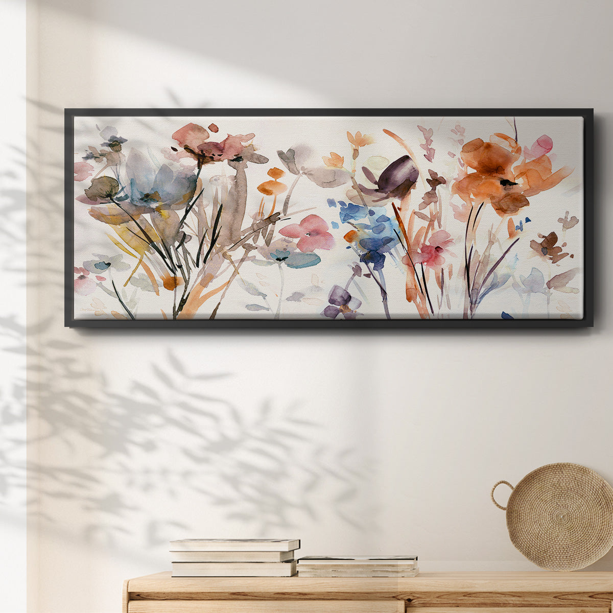 Pop Garden - Floater Framed Canvas Print