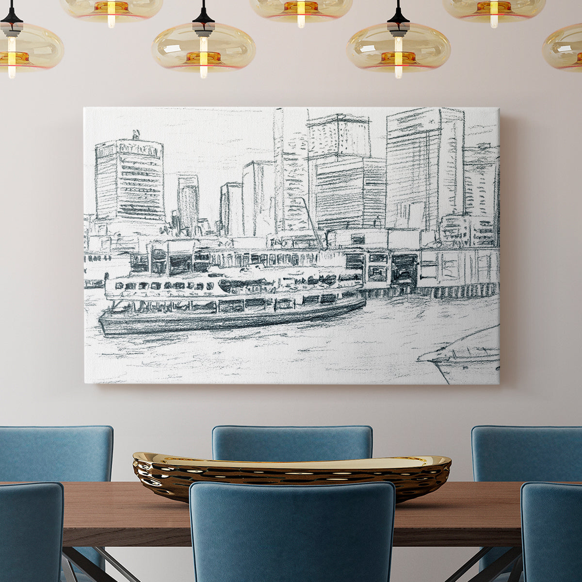 Ferryboats IV - Canvas Art Print