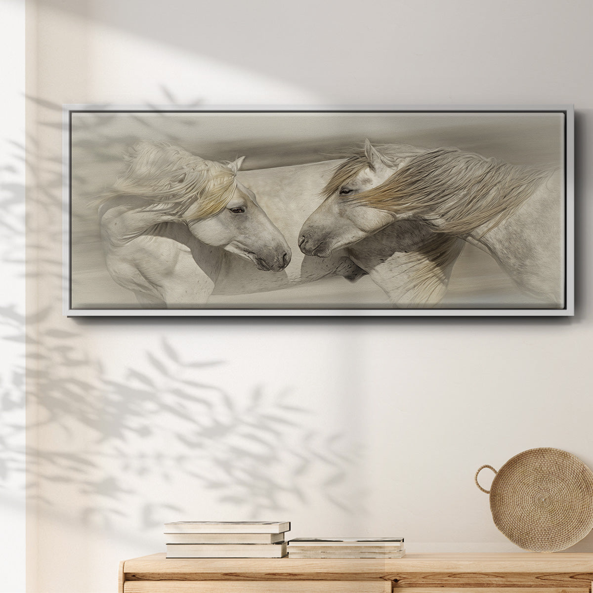 Old Acquaintances - Floater Framed Canvas Print
