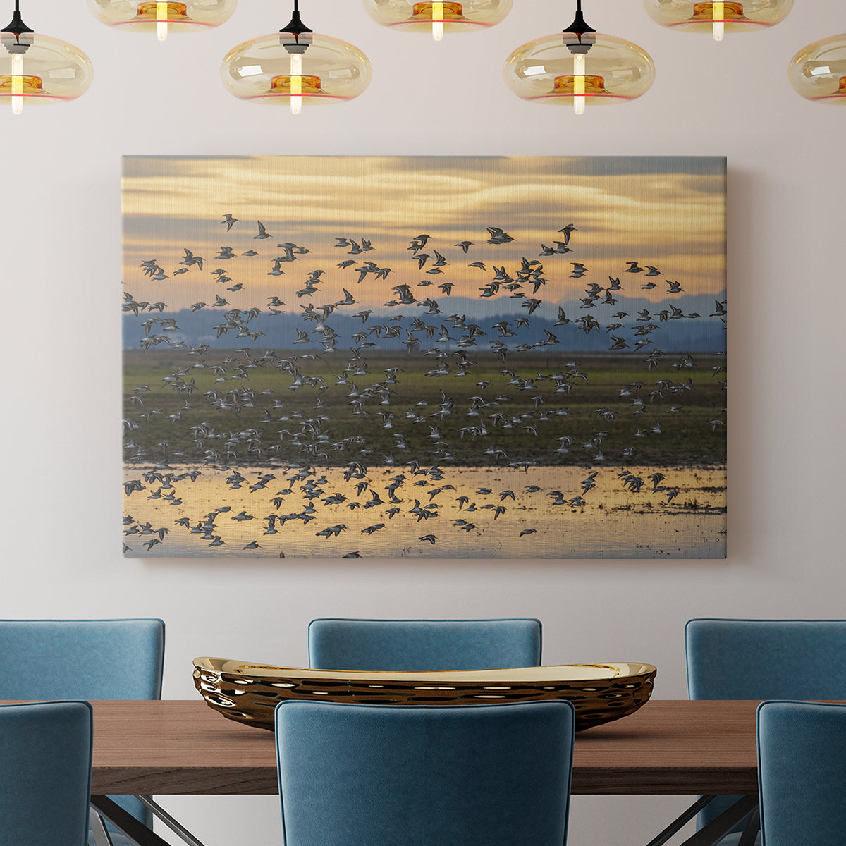 Sunset Flight - Canvas Art Print