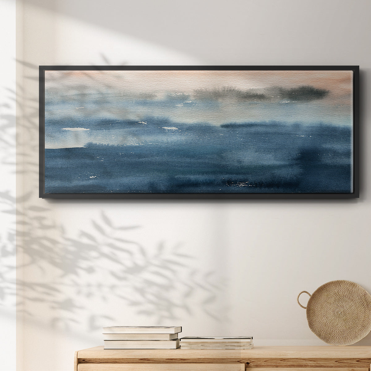 Lake Sunrise - Floater Framed Canvas Print
