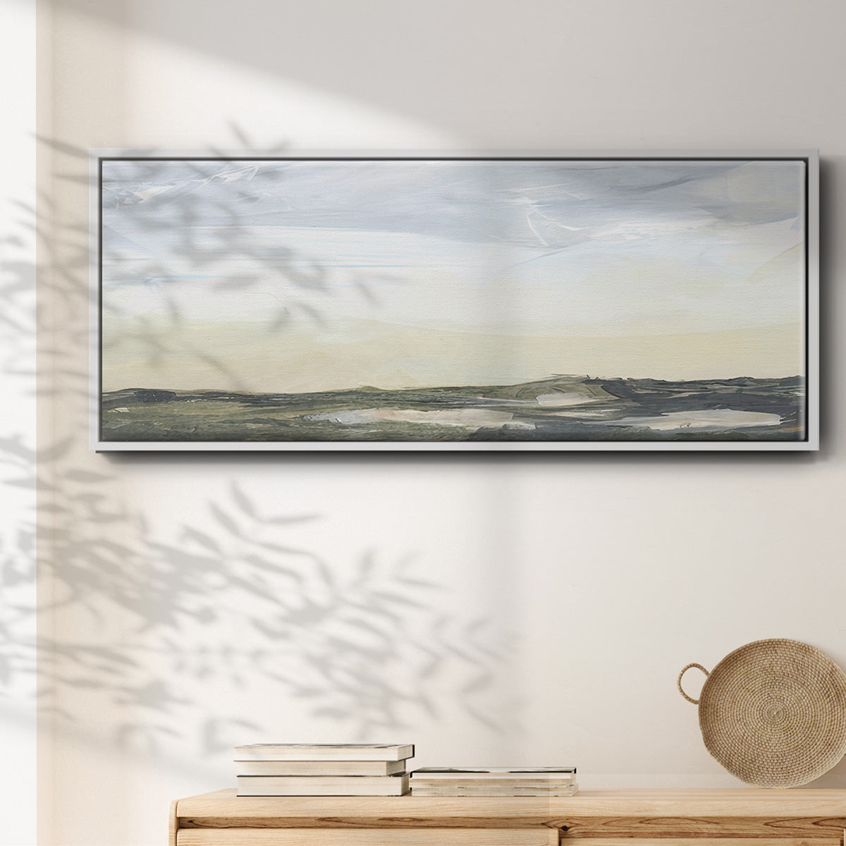 Green Ridge I - Floater Framed Canvas Print