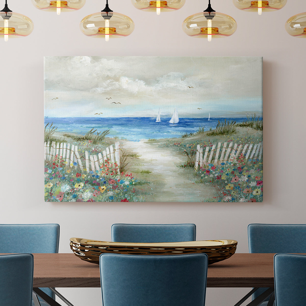 Coastal Garden - Canvas Art Print