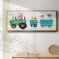 Cute Farm - Floater Framed Canvas Print