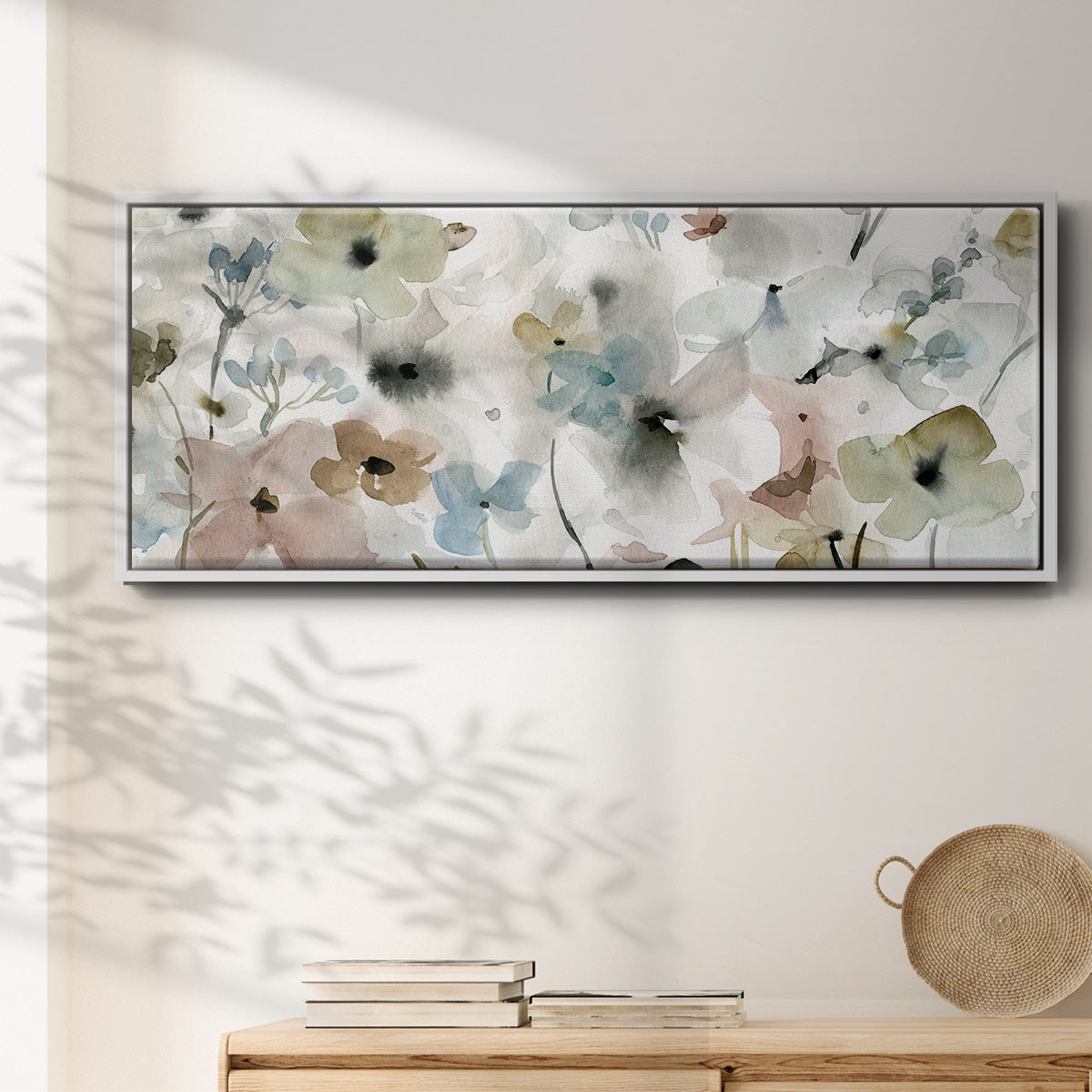 Evening Garden - Floater Framed Canvas Print